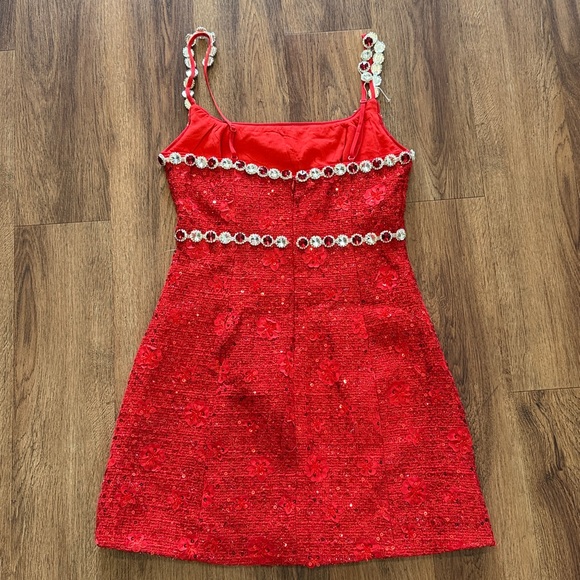 Elliatt Adeline Embellished Sequin Tweed Mini Dress - Picture 6 of 6